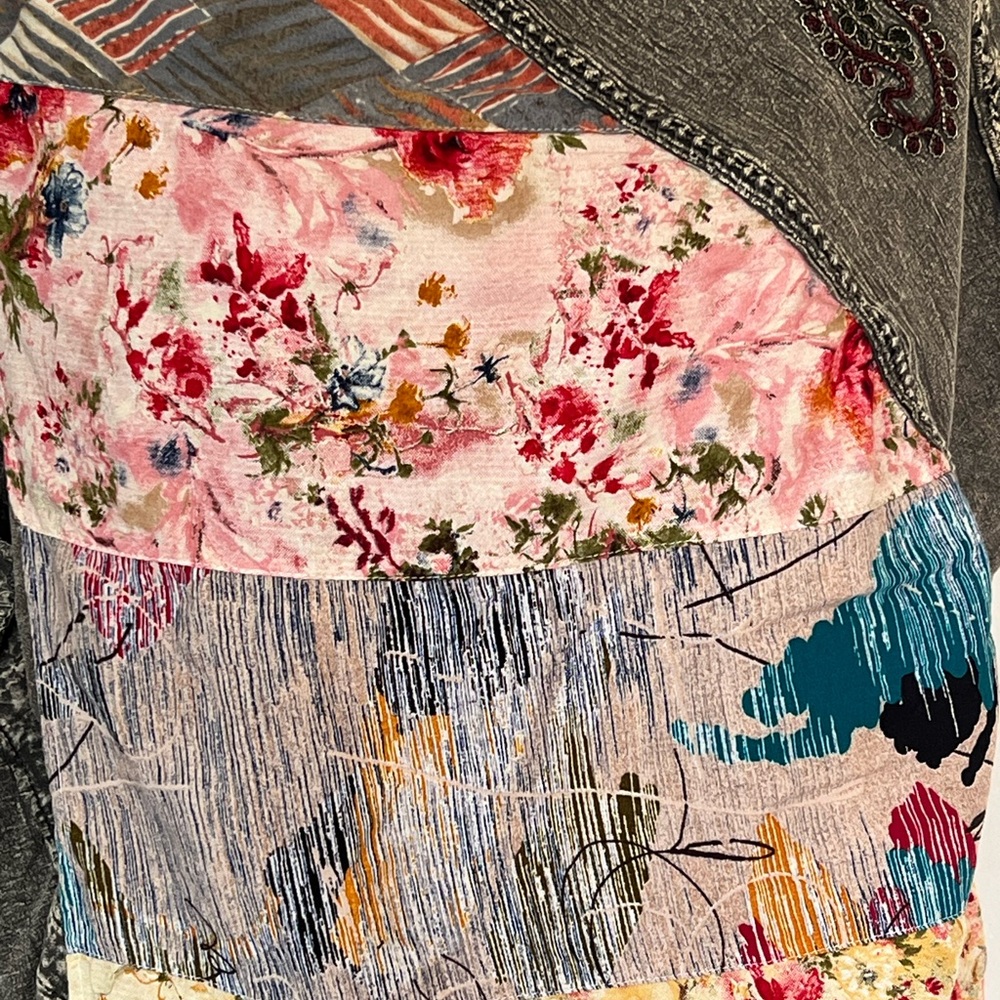 Young Threads Patchwork Bohemian-Style Kimono Car… - image 10